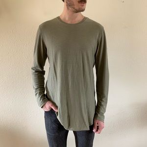 PacSun scalloped and extended length long sleeve